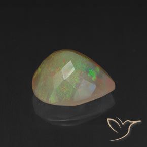 Opala Multicolorido Natural 1.46ct, Formato de pêra, Transparente