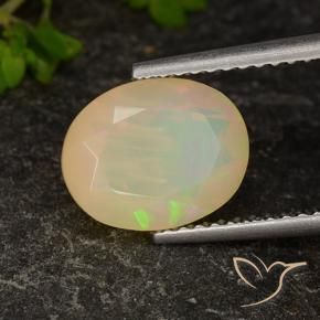 Opala Multicolorido Natural 1.96ct, oval, Transparente/Translúcido