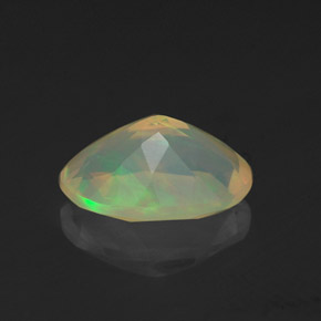 Opala multicolorido natural 1,09ct, corte oval, transparente