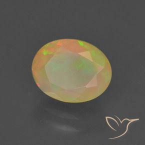 Opala Multicolorido Natural 1.30ct, oval, Translúcido