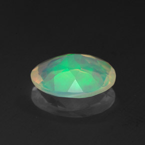 Opala multicolorido natural 1,10ct, corte oval, transparente