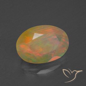 Opala Multicolorido Natural 1.21ct, oval, Transparente/Translúcido