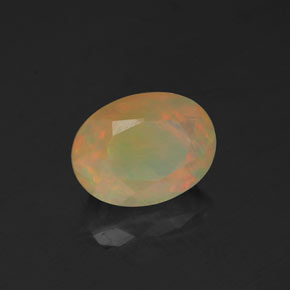 Opala multicolorido natural 1,02ct, transparente, transparente/translúcido