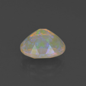 Opala multicolorido natural 1,06ct, corte oval, transparente
