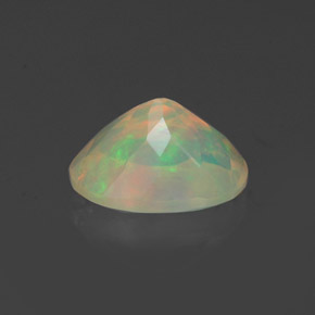 Opala multicolorido natural 0,92ct, corte oval, transparente