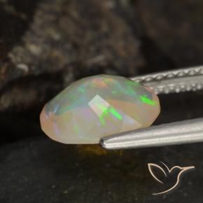 Opala Multicolorido Natural 1.09ct, oval, Transparente