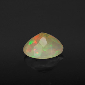 Opala multicolorido natural 1,06ct, corte oval, transparente