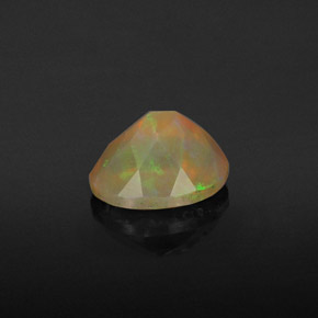 Opala multicolorido natural 0,98ct, transparente, transparente/translúcido