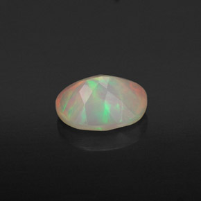Opala multicolorido natural 0,88ct, transparente, transparente/translúcido