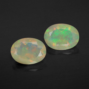 Pedras preciosas de opala multicolorido natural de  ct, transparente, transparente/translúcido