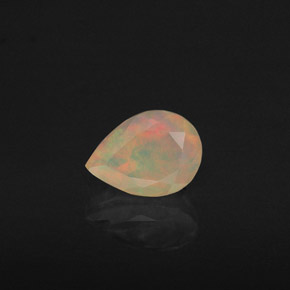 Opala multicolorido natural 0,60ct, transparente, transparente/translúcido