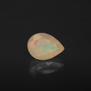 Opala multicolorido natural 0,60ct, transparente, transparente/translúcido