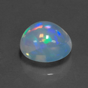 Opala Multicolorido Natural 2.79ct, Corte Oval, Transparente