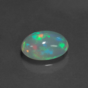 Opala multicolorido natural 1,72ct, corte oval, transparente