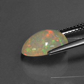 Opala multicolorido natural 2,19ct, transparente, transparente/translúcido
