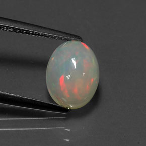 Opala multicolorido natural 1,38ct, transparente, transparente/translúcido