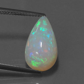Opala multicolorido natural 4,05ct, transparente, transparente/translúcido