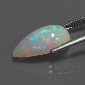 Opala multicolorido natural 4,05ct, transparente, transparente/translúcido