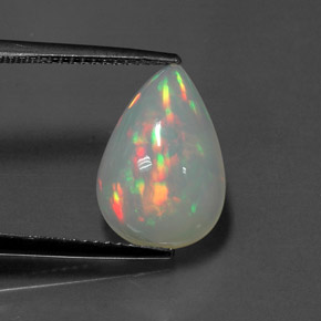 Opala multicolorido natural 3,12ct, transparente, transparente/translúcido