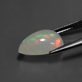 Opala multicolorido natural 3,12ct, transparente, transparente/translúcido