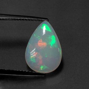 Opala multicolorido natural 2,21ct, transparente, transparente/translúcido