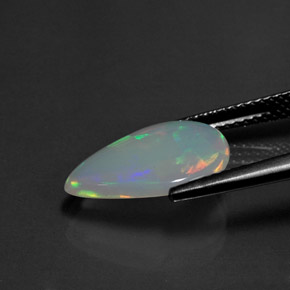 Opala multicolorido natural 2,21ct, transparente, transparente/translúcido