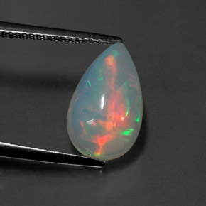Opala multicolorido natural 2,78ct, transparente, transparente/translúcido