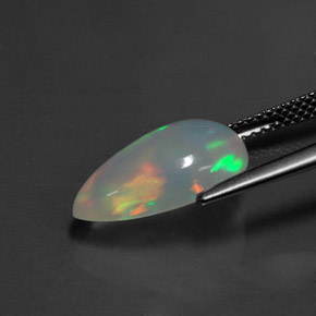 Opala multicolorido natural 2,78ct, transparente, transparente/translúcido