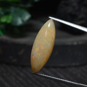 Opala multicolorido natural 4,19ct, transparente, transparente/translúcido
