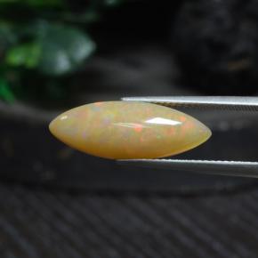 Opala multicolorido natural 4,19ct, transparente, transparente/translúcido