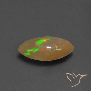 Opala Multicolorido Natural 1.85ct, Marquesa, Transparente/Translúcido