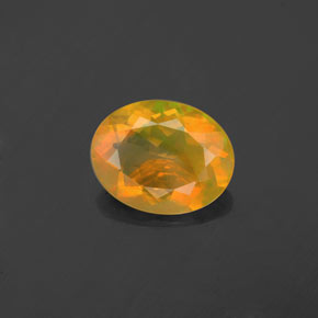 Opala multicolorido natural 1,48ct, corte oval, transparente