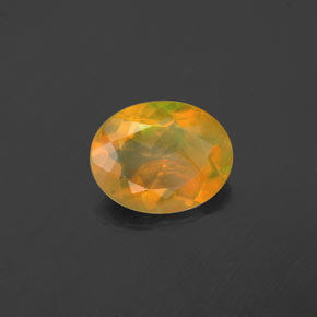 Opala multicolorido natural 1,48ct, corte oval, transparente