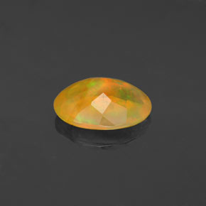 Opala multicolorido natural 1,48ct, corte oval, transparente