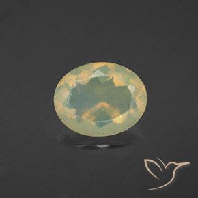 1.56ct Natural Multicolorido Opala, oval, Transparente