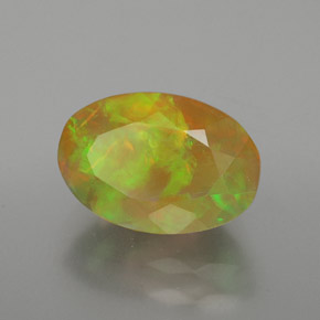 Opala multicolorido natural 1,84ct, corte oval, transparente