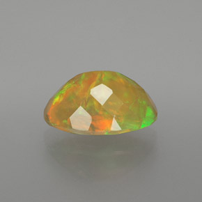 Opala multicolorido natural 1,84ct, corte oval, transparente