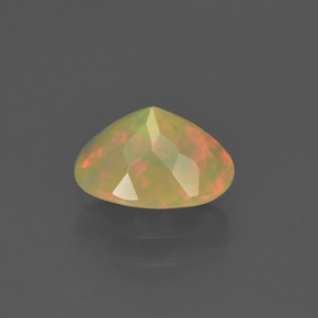 Opala multicolorido natural 0,85ct, corte oval, transparente