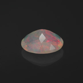 Opala multicolorido natural 1,16ct, corte oval, translúcido