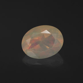 Opala multicolorido natural 1,30ct, transparente, transparente/translúcido
