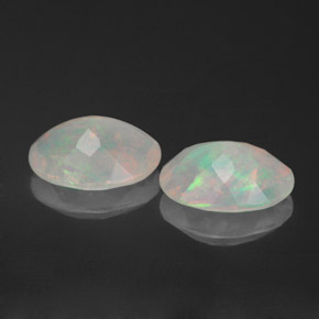 Pedras preciosas de opala multicolorido natural de  ct, transparente, transparente/translúcido