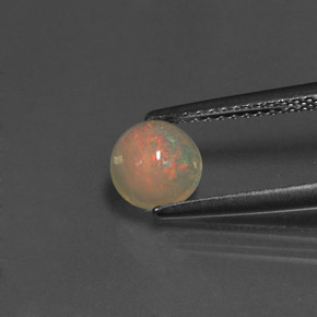 Opala multicolorido natural 0,58ct, transparente, transparente/translúcido