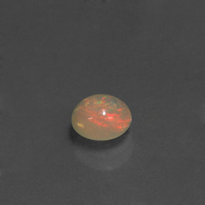 Opala multicolorido natural 0,58ct, transparente, transparente/translúcido