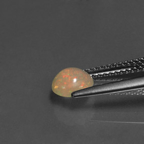 Opala multicolorido natural 0,58ct, transparente, transparente/translúcido