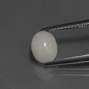 Opala multicolorido natural 0,95ct, transparente, transparente/translúcido