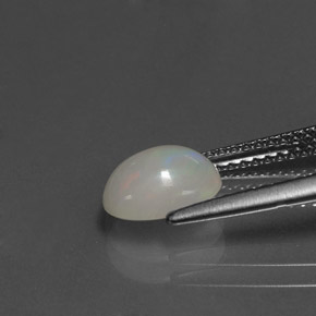 Opala multicolorido natural 0,95ct, transparente, transparente/translúcido