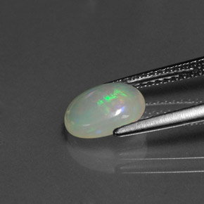 Opala multicolorido natural 0,96ct, transparente, transparente/translúcido