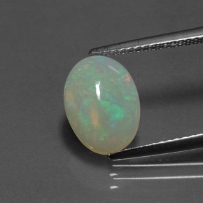 Opala multicolorido natural 1,62ct, transparente, transparente/translúcido