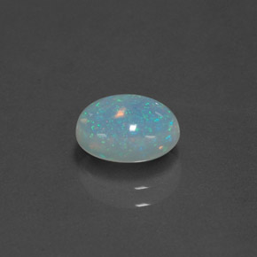 Opala multicolorido natural 1,14ct, corte oval, transparente