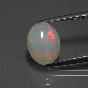 Opala multicolorido natural 2,83ct, transparente, transparente/translúcido